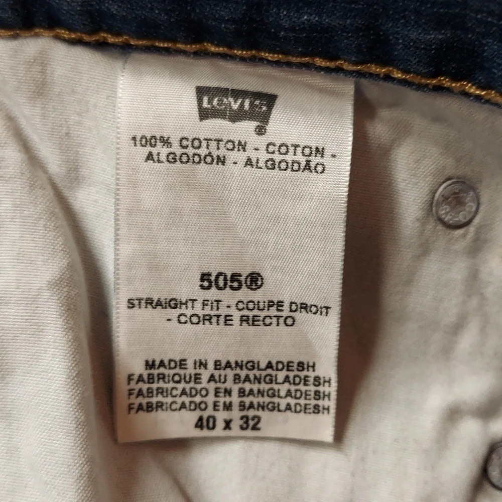 Levi's 505 straight fit jeans